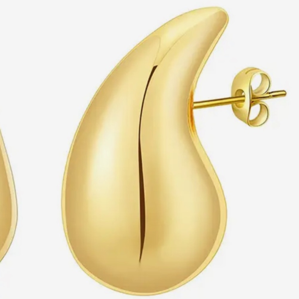 Tear Drop Statement Earrings - image 2